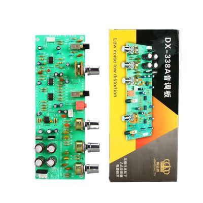 Podwójny wzmacniacz mocy serii AC Preamp DX338A z podwójnym 12V liniowym obwodu dźwiękowym klasy AA i przełącznikiem równej głośności