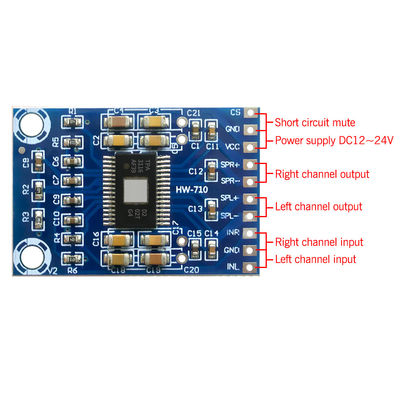 Dom wzmacniacz TPA3116D2 Płata dźwiękowa DC 12V-24V 2x50W Podwójny kanał Mini Digital Amplifier Klasy D