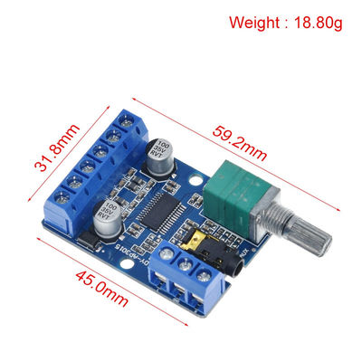 Płytka wzmacniacza cyfrowego stereo o mocy 30Wx2 dużej mocy z zasilaczem 12V/24V do projektów audio DIY