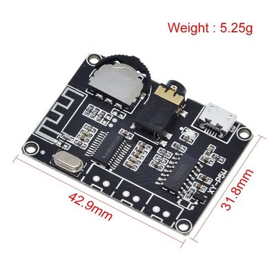 PAM8406 BT 5.0 Zestaw do samodzielnego montażu Liniowa płyta wzmacniacza mocy audio DC 3,7-5 V Płyta wzmacniacza stereo