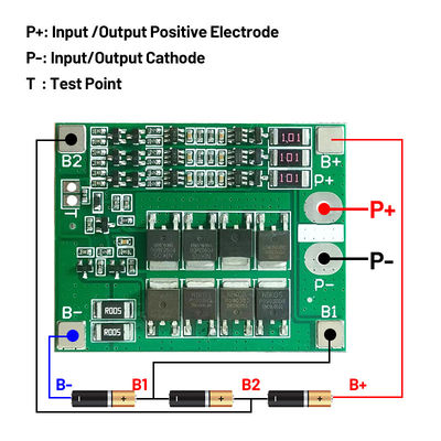 CA-3S-25A-B-T Li-Ion 18650 BMS PCM Płyty ochronne baterii BMS PCM z równowagą dla Li-Ion Lipo Battery Cell Pack Module DIY