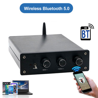 100W*2+200W domowy wzmacniacz mocy audio z Bluetooth 5.0 i 2.1 kanałowym Mini HiFi Stereo klasy D cyfrowy wzmacniacz
