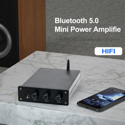 100W*2+200W domowy wzmacniacz mocy audio z Bluetooth 5.0 i 2.1 kanałowym Mini HiFi Stereo klasy D cyfrowy wzmacniacz