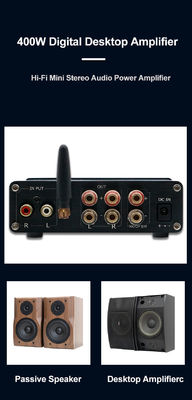 100W*2+200W domowy wzmacniacz mocy audio z Bluetooth 5.0 i 2.1 kanałowym Mini HiFi Stereo klasy D cyfrowy wzmacniacz