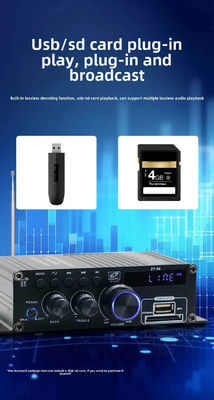 Hifi Stereo Audio Power Amplifier 120W Dual Channel Power Amp Niezależny Equalizer Kontroli