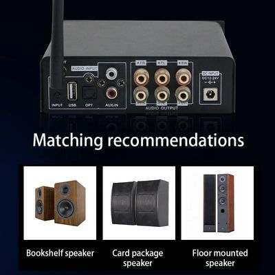 TPA3116 Digital Amplifier 100W Stereo HiFi Class D z Bluetooth 5.0 i Aluminium Alloy Housing