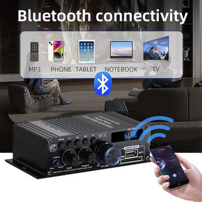 AK-380 5.0 Wzmacniacz 2.0 kanału Wzmacniacz kino domowe samochodowe Mini HIFI Digital Audio Amplifiers Stereo USB OTG Input