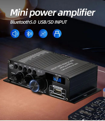 AK-380 5.0 Wzmacniacz 2.0 kanału Wzmacniacz kino domowe samochodowe Mini HIFI Digital Audio Amplifiers Stereo USB OTG Input