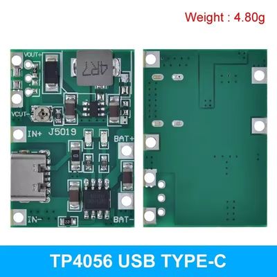 Typ C USB 3.7V 9V 5V 2A Konwertery prądu stałego do prądu stałego Płyty montażu Li-ion 18650 Ładowarka akumulatora 18650 Ładowarka Moduł zasilania