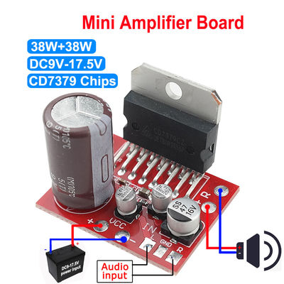 TDA7379 Moduł wzmacniacza mocy stereo Podwójny kanał DC9V-17.5V