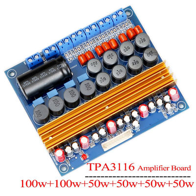 TPA3116 5.1 Channel Class D Digital Amplifier Board 100W+100W+4*50W Audio dla silnych głośników