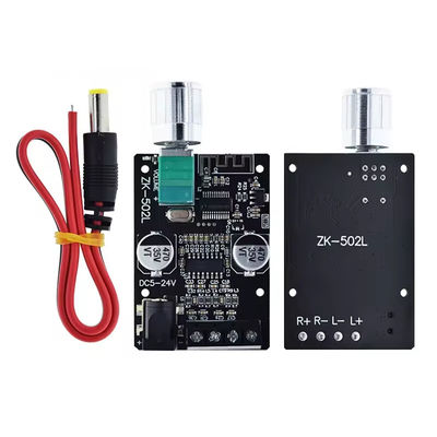 ZK-502L Mini dla Bluetooth 5.0 DC 5-24V 50Wx2 Stereo Amplifier Wireless Audio Digital Board dla Bluetooth Amplifier Spe