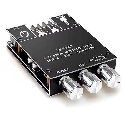 TPA3116D2 Subwoofer Audio Amplifier Module ZK-502T 2-Channel Audio Stereo Board z 2*50W Bass AMP i komunikacją AUX