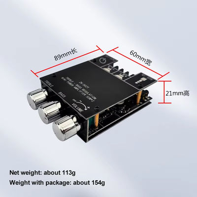 TPA3116D2 Subwoofer Audio Amplifier Module ZK-502T 2-Channel Audio Stereo Board z 2*50W Bass AMP i komunikacją AUX