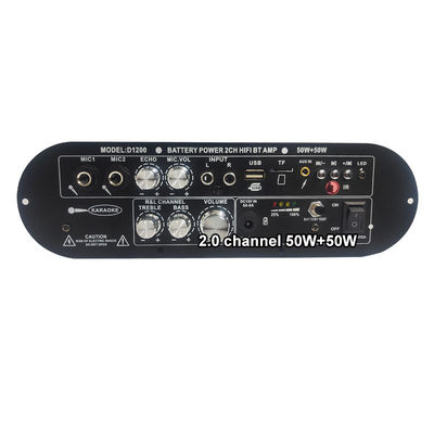 D1200 2.0 Channel 50W+50W BT Digital Amplifier Board 12V Podgrzewacz podgrzewacz do samochodowego użytku domowego DJ&quot;