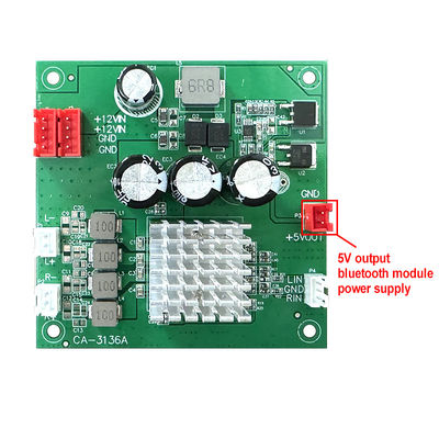 CA-3136A moduł cyfrowego wzmacniacza audio z wyjściem 2*50 W, wejściem 8–24 V i wyjściem 5 V, płytka wzmacniacza TPA3116