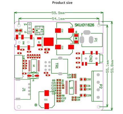 CA-1017 30W Stereo Bluetooth Amplifier Board z wyjściem 24V