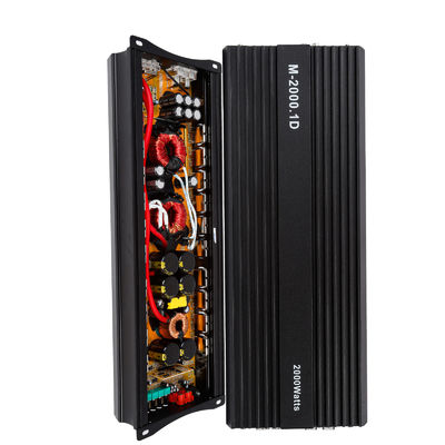 Wysokiej mocy wzmacniacz mocy audio samochodowego 12V 2000W 2000 Watt Mono Klasy D Subwoofer z crossoverami