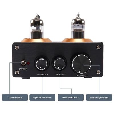 Audiophile HIFI Tube Preamplifier 6J5 QCC3034 dla BT 5.1 Wireless Home Amplifier z preamplifierem do regulacji basów i treble