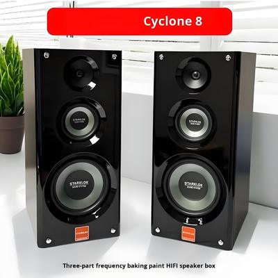 Garnitur: Cyclone No. 8 Malowany trójstronny głośnik wzmacniacz domowy zestaw z wzmacniaczem SR8800 i 10-calowym subwooferem