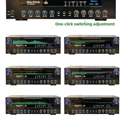 AV-9388BT/AV-999BT 2200W/1200W Profesjonalny 7-kanałowy bezprzewodowy wzmacniacz BT High-Fidelity Home Theater 7.1 System głośników Metal