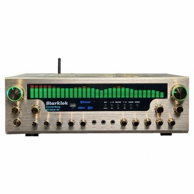 8000SW Flagship Version 7.1 CH 2500W Home Amplifier Full Aluminum Alloy Gold Body Double Ring Cow Partition Stereo Amplifier