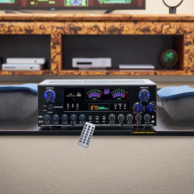 AV-9898 Cannon Home Audio Receiver Home Amplifier 5.1 CH 500W*2+200W Surround+300W Subwoofer Trwały Metal Niezależny Pasywny