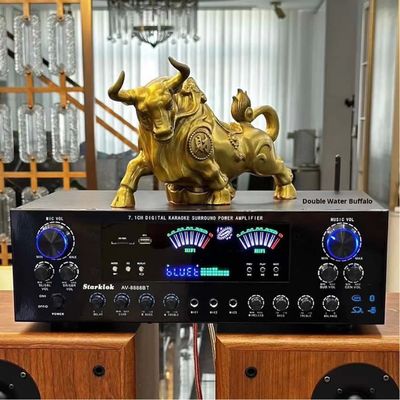 Profesjonalny wzmacniacz kina domowego AV-8888BT 7.1 kanałowy 2000W o ultrawysokiej mocy, bezprzewodowy BT, do kina domowego i karaoke z systemem dźwięku przestrzennego