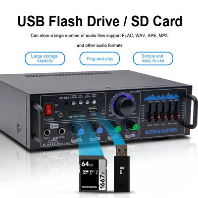 160W Dwukanałowy HiFi Stereo Audio Domowy Wzmacniacz Cyfrowy Profesjonalny Moduł Wzmacniacza Lampowego Wejście Mikrofonowe Wzmacniacz Zdalnego Sterowania