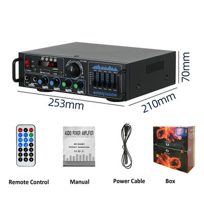 160W Dwukanałowy HiFi Stereo Audio Domowy Wzmacniacz Cyfrowy Profesjonalny Moduł Wzmacniacza Lampowego Wejście Mikrofonowe Wzmacniacz Zdalnego Sterowania