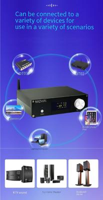 A600Y Aktywny Wzmacniacz Mocy Kina Domowego 5.1 Wielokanałowy 5*50W+100W Niezależna Regulacja Pilot BT 5.3 Subwoofer