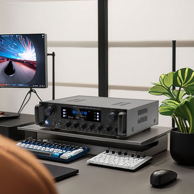 AV-628 Profesjonalny 5.1 Kanał 600W Podwyższacz subwooferów domowych koaksjalnych Model wysokiej mocy BT Odbiornik światłowodowy transgraniczny