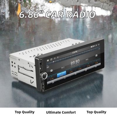 Radio samochodowe Single Din 6,86 cala CarPlay/Android Auto z ekranem dotykowym LCD, połączeniem USB, umiejscowienie na desce rozdzielczej