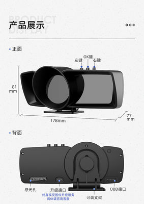 2023 Inteligentny wskaźnik OBD2 GPS z wyświetlaczem Head-Up Display (HUD) i wieloma interfejsami dla elektroniki samochodowej
