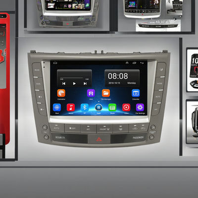 2 Din Android Auto Stereo Audio GPS MP5 Player Płytka rozdzielcza Montowany odtwarzacz DVD Luksusowy Sedan IS IS250 IS300 IS350 Modele 2005-2012