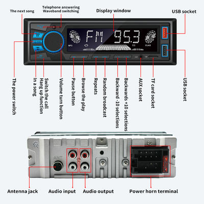 820S Krótki model Niebieskie światło dla bezprzewodowych samochodów MP3 Nowy odtwarzacz radiowy Telefon gospodarz Grip Hands-free Muzyka bez strat dla transgranicznych