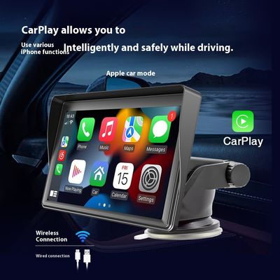 Creatall 7-calowy przenośny bezprzewodowy odtwarzacz CarPlay MP5 do Bluetooth Nowy transgraniczny gniazdo kart multimedialnych Jednostka centralna obsługuje WAV