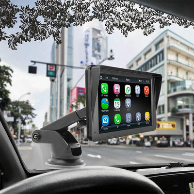 Creatall 7-calowy przenośny odtwarzacz MP5 dla samochodu z Bluetooth HD Duży ekran bezprzewodowy CarPlay Navigation Dashboard Połączenie USB