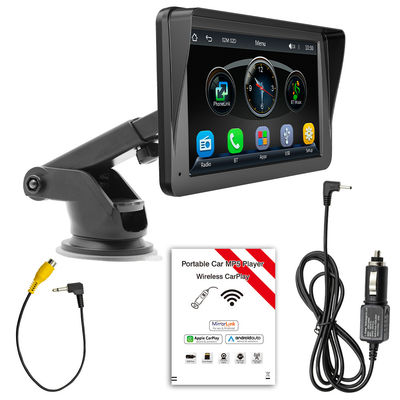 Creatall 7-calowy przenośny odtwarzacz MP5 dla samochodu z Bluetooth HD Duży ekran bezprzewodowy CarPlay Navigation Dashboard Połączenie USB
