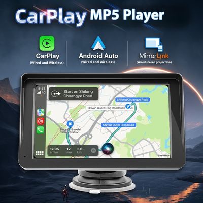Creatall 7-calowa przenośna nawigacja samochodowa z odwrotnym widokiem z tyłu bezprzewodowy dla Bluetooth MP5 HD połączenie USB Cross-Border Carplay