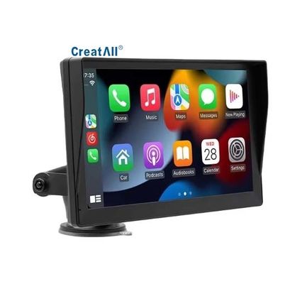 Przenośny odtwarzacz MP5 do samochodu Creatall 9-calowy, obraz cofania HD dla Bluetooth, bezprzewodowy CarPlay, umieszczenie na desce rozdzielczej, połączenie USB