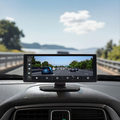 Creatall Portable 10,26-calowy podwójny rejestrator Dash Cam 2 obiektywy przedni tylny rejestrator wideo do nawigacji CarPlay Transborder Car