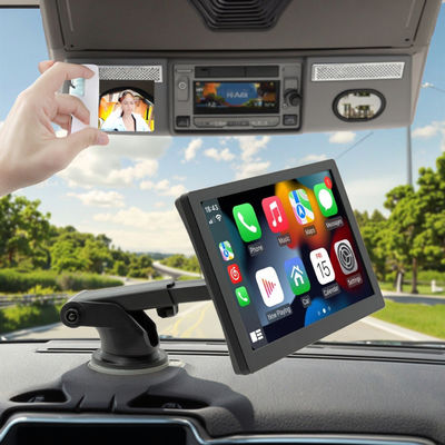 Creatall 9-calowy przenośny odtwarzacz MP5 wysokiej rozdzielczości Duży ekran wyświetlacz przewodowy / bezprzewodowy Carplay dla Bluetooth Dashboard 1 rok