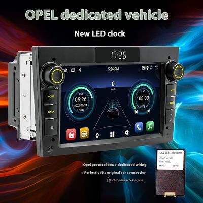 Creatall 7-calowy ekran HD Android System nawigacji GPS dla samochodów Kompatybilny Opel Smart dla BT Bezprzewodowy Dashboard CarPlay USB