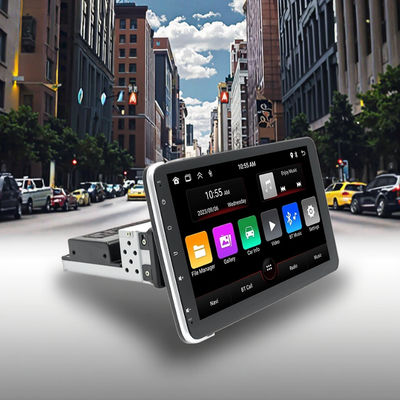 Creatall 10.1 Inch Central Control Car Android GPS Nawigacja CarPlay dla BT USB 360 stopni obracający się ekran Jednorazowa głowa