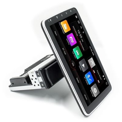 Creatall 10.1 Inch Central Control Car Android GPS Nawigacja CarPlay dla BT USB 360 stopni obracający się ekran Jednorazowa głowa