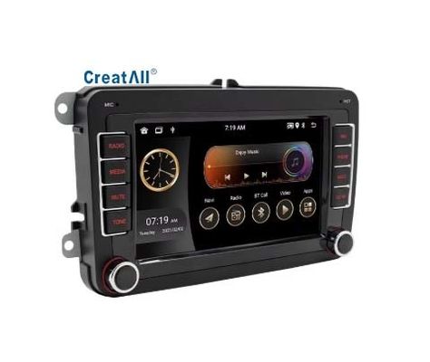Creatall dla Volkswagen 7-calowy Android Nawigacja GPS Carplay Deska rozdzielcza Bezprzewodowa Centralna Kontrola Urządzenie All-In-One 1-Rok