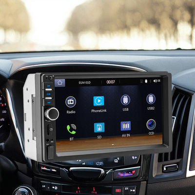 Creatall 7-calowy radio samochodowe z dużym ekranem HD, centralnym sterowaniem MP5 BT z CarPlay, obsługą USB, WAV, MP3, APE, AAC, FLAC, przenośne