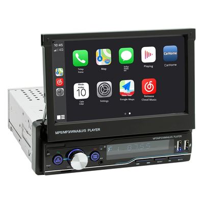 Creatall 7-calowy teleskopowy radioodtwarzacz CarPlay All-in-One z gniazdami kart MP5 MP4 dla odtwarzacza bezprzewodowego BT Hands-Free