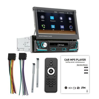 Creatall 7-calowy wyciągalny ekran All-in-One bezprzewodowy CarPlay Smart dla Bluetooth Kamera odwrotna W samochodzie MP5 Player